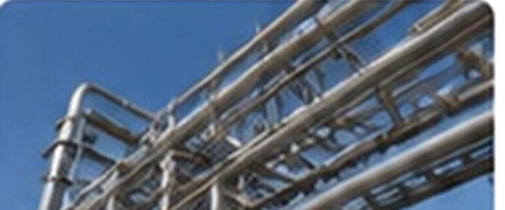 Industrial conveying pipe runs